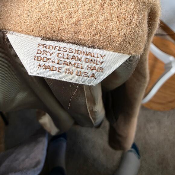 Vtg. Hunt Valley 100% Camel Hair Blazer 42R USA Made Lined Sport Coat - Picture 8 of 10